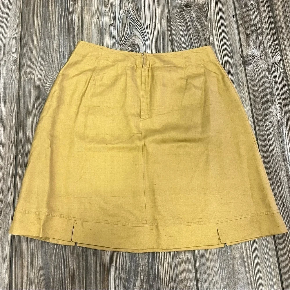 VINTAGE Telluride Clothing Co Silk Skirt Camel 6 - Picture 8 of 10